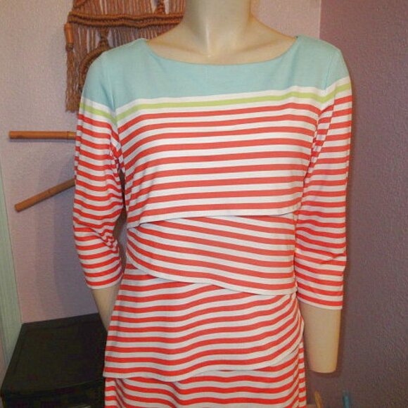 J. McLaughlin Nicola Catalina Cloth Dress Size M Sleeveless Stretch Jersey NEW - Picture 2 of 10